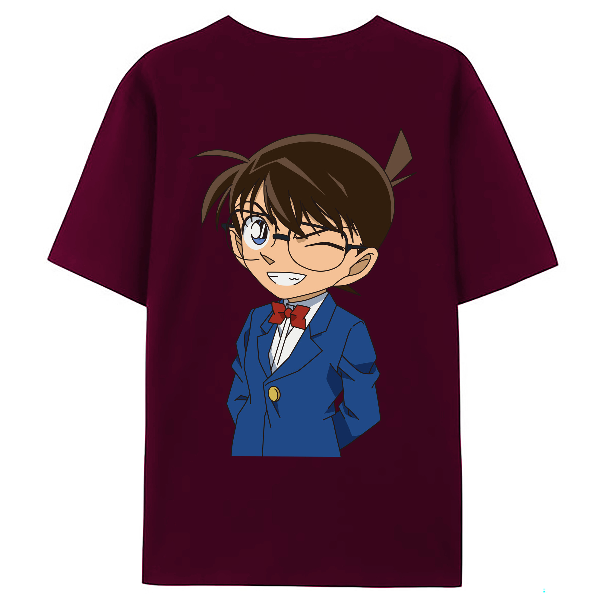 （画像用） 名探偵コナン 江戸川 コナン Detective Conan Conan Edogawa レディース半袖Tシャツ(バックプリント)